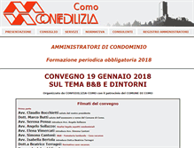 Tablet Screenshot of confediliziacomo.it